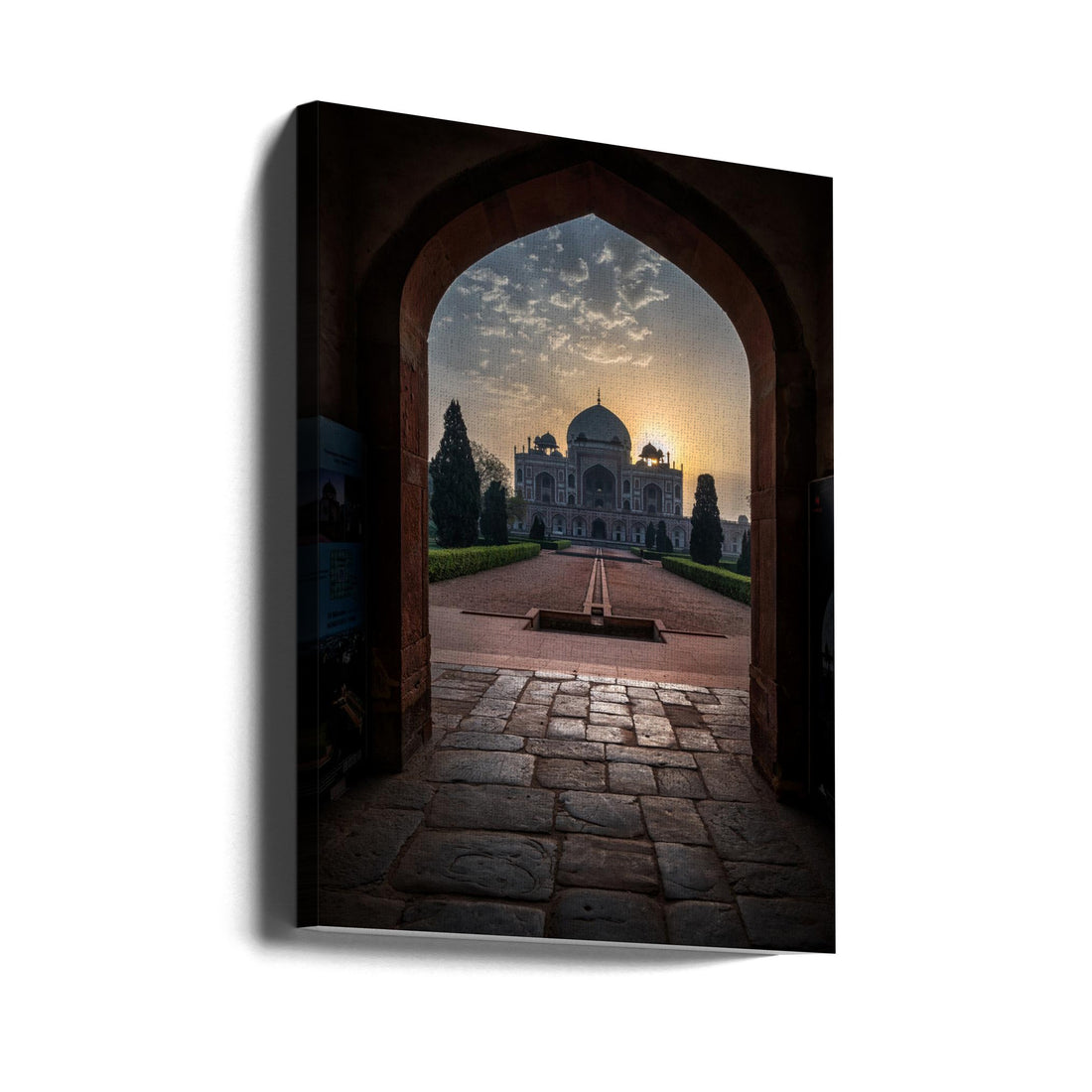 Humayun Tomb Glow by Ramamurthi Palaniraman | Historical Architecture Palace, Large Canvas Wall Art Print | Artsy Earth