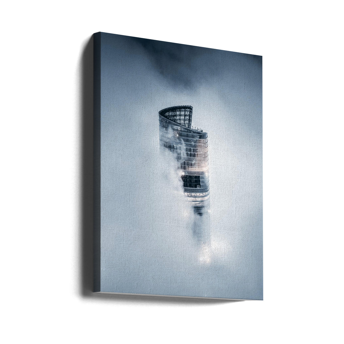 City on the Cloud by Aron Tien | Urban Foggy Skyline, Large Canvas Wall Art Print | Artsy Earth