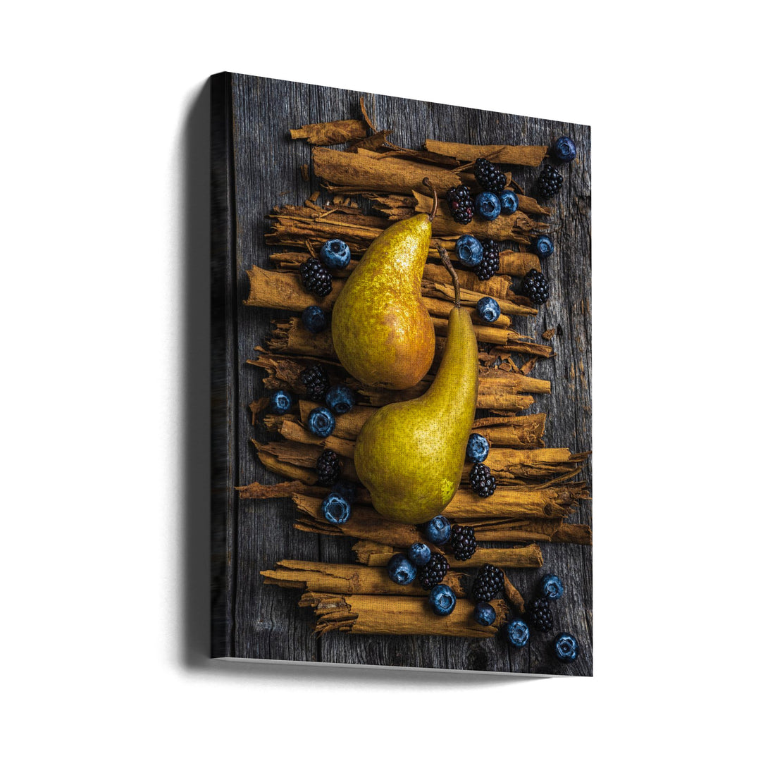 Pears and Cinnamon by Alan Shapiro | Still Life Fruit, Large Canvas Wall Art Print | Artsy Earth