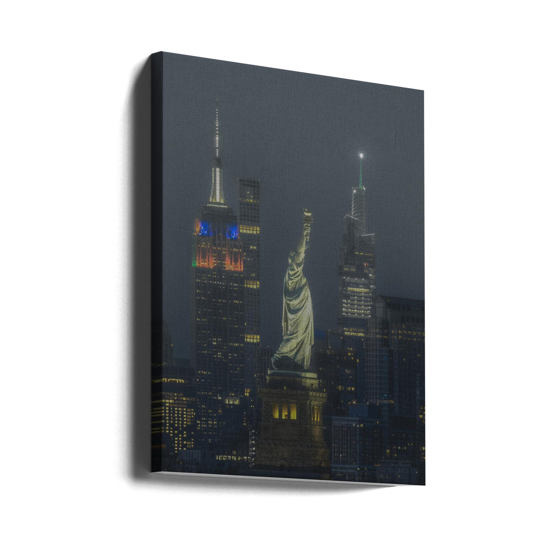 Foggy Night by Yanny Liu | Nyc Cityscape Night, Large Canvas Wall Art Print | Artsy Earth