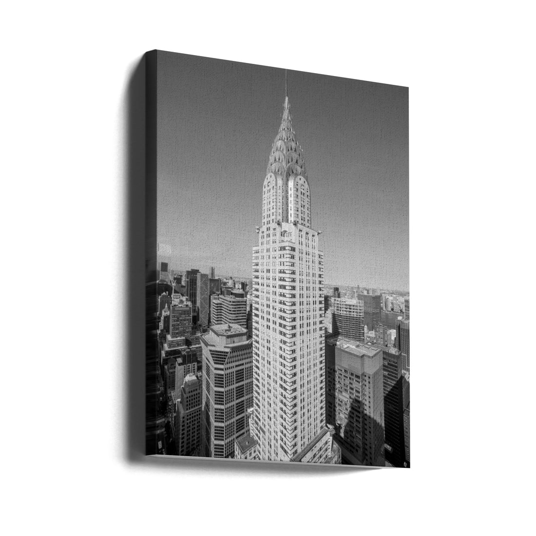 Chrysler Black and White by Christopher R. Veizaga | Urban Architecture Landmark, Large Canvas Wall Art Print | Artsy Earth