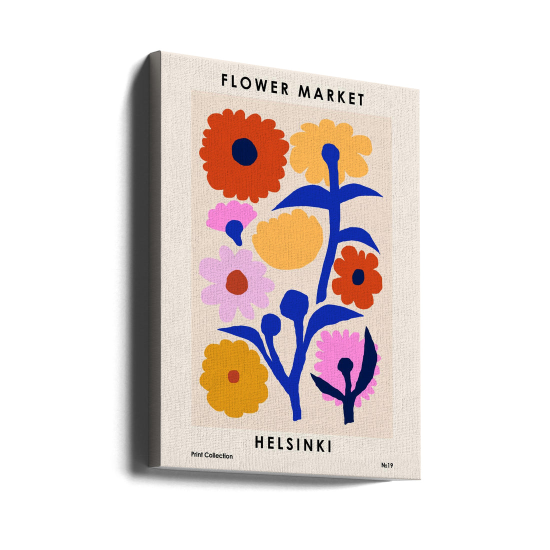 Flower Market Helsinki by Nktn | Floral Botanical Poster, Large Canvas Wall Art Print | Artsy Earth