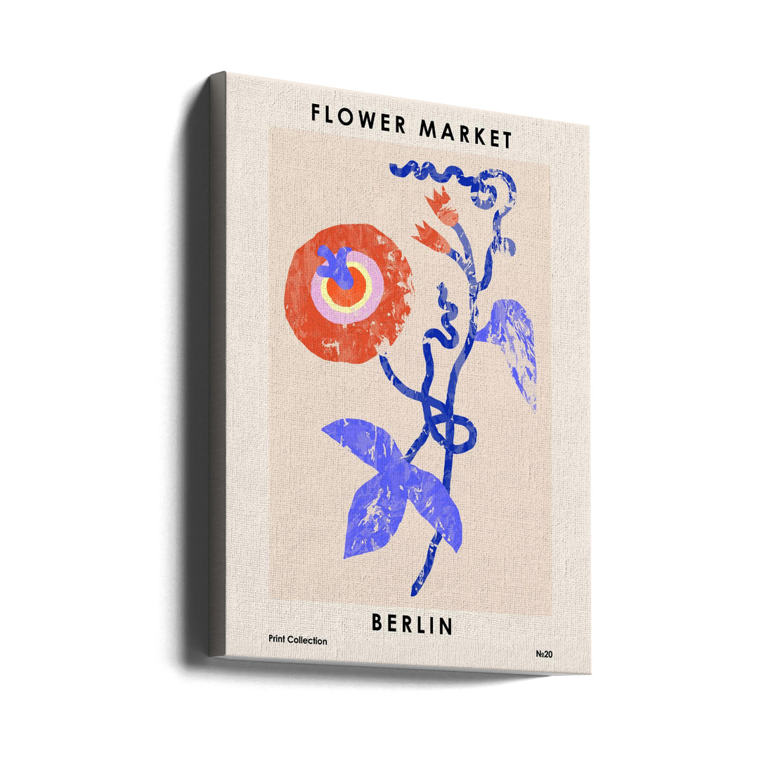 Flower Market Berlin by Nktn | Botanical Floral Poster, Large Canvas Wall Art Print | Artsy Earth