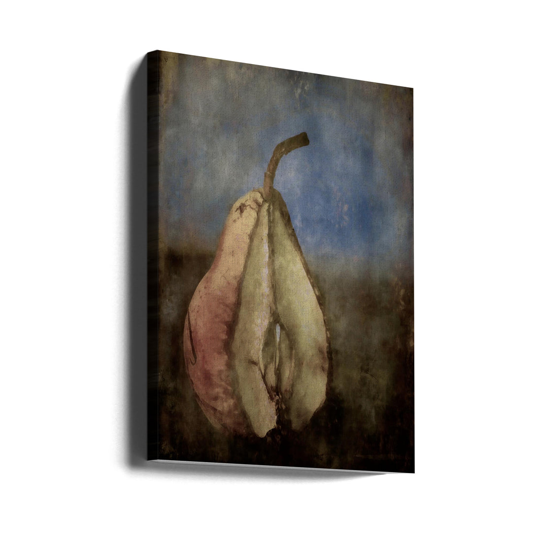 Painted Pear Art by Leonid Yermoshkin | Painterly Fruit Illustration, Large Canvas Wall Art Print | Artsy Earth