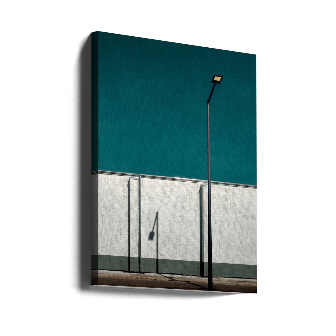 Industrial District by Stephan Rückert | Street Lamp Shadows, Large Canvas Wall Art Print | Artsy Earth