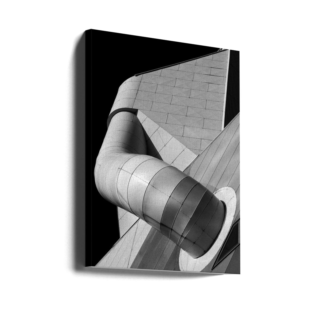 Pipe of a waste-to-energy plant by Streiff Marcel | Industrial Architecture Abstract, Large Canvas Wall Art Print | Artsy Earth