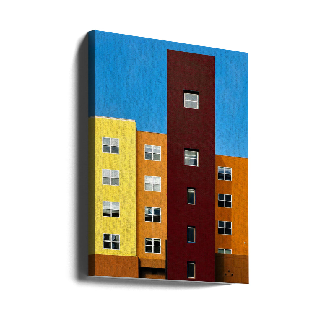 Facade - Downtown San Diego California by Arnon Orbach | Colorful Building Architecture, Large Canvas Wall Art Print | Artsy Earth