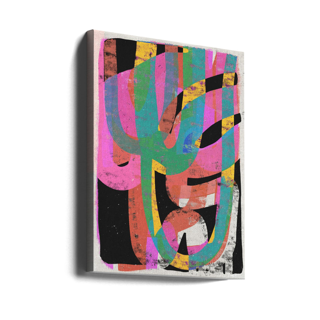 Party Boy by Treechild | Abstract Colorful Illustration, Large Canvas Wall Art Print | Artsy Earth