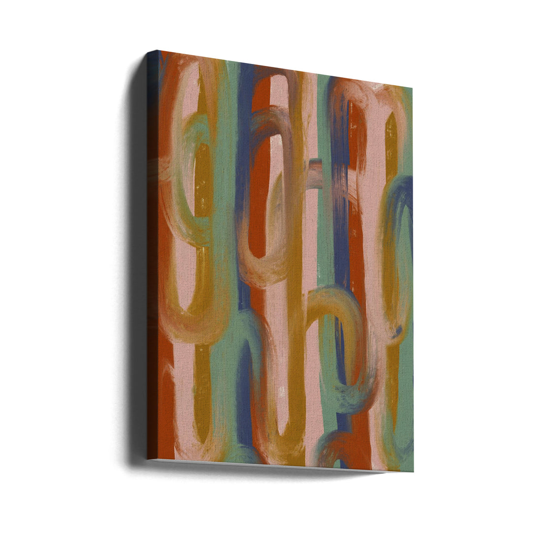 Abstract Chains by Treechild | Colorful Brush Strokes, Large Canvas Wall Art Print | Artsy Earth