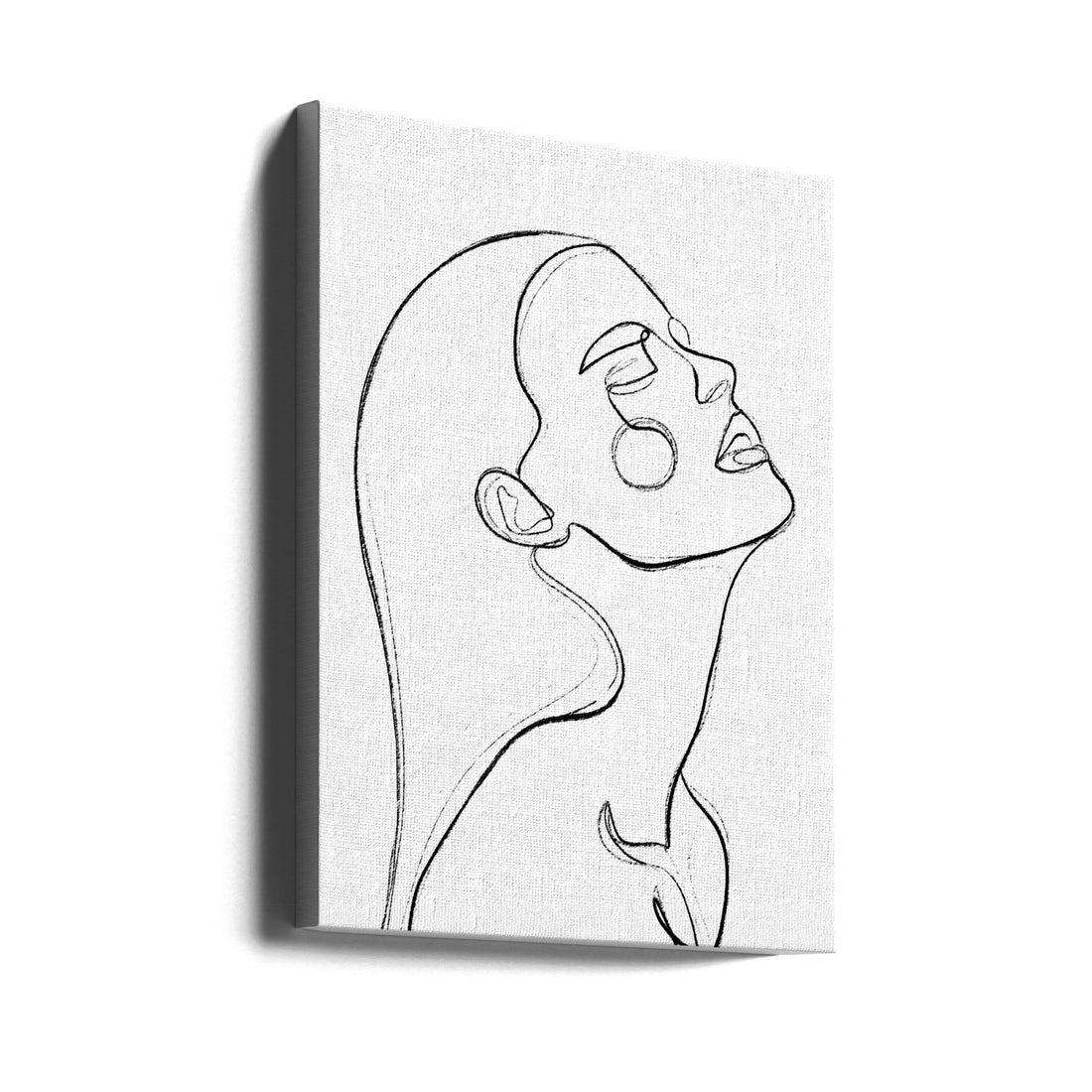 The Heat by Treechild | Minimalist Portrait Line, Large Canvas Wall Art Print | Artsy Earth