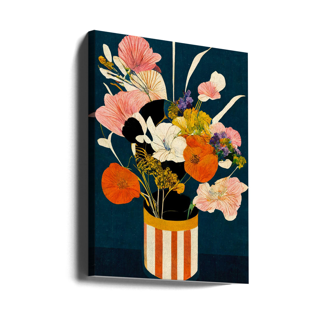 Flowers At Night by Treechild | Floral Still Life, Large Canvas Wall Art Print | Artsy Earth