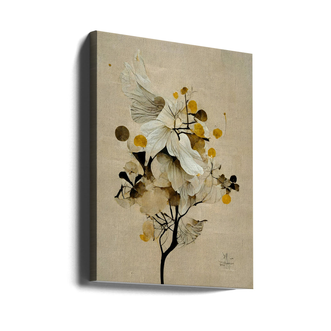 Golden Seed by Treechild | Botanical Plant Illustration, Large Canvas Wall Art Print | Artsy Earth