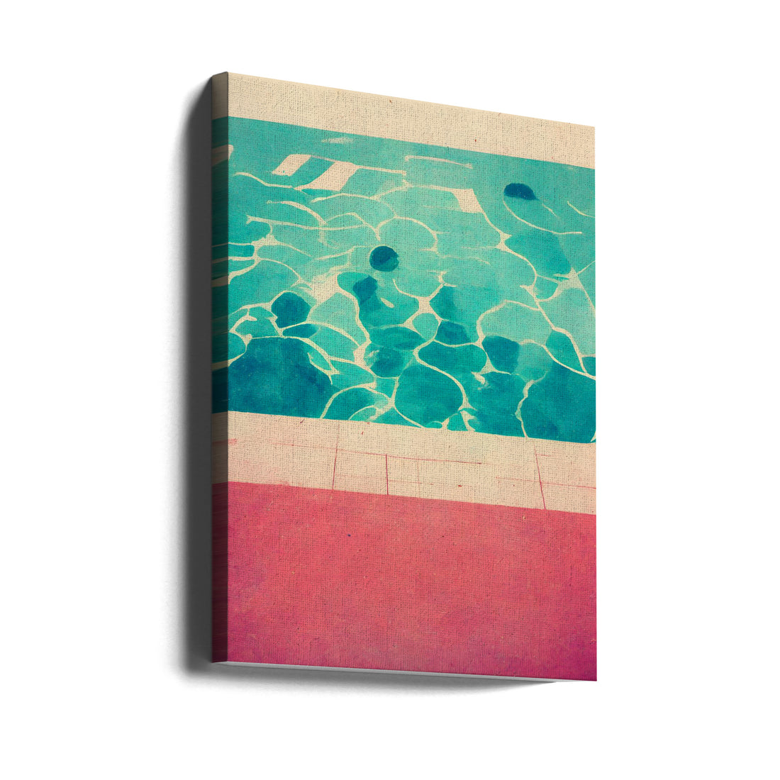 Swimming Pool by Treechild | Minimal Summer Pool, Large Canvas Wall Art Print | Artsy Earth