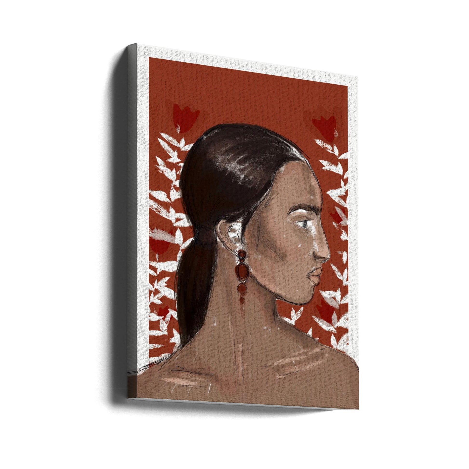 The Beginning by Treechild | Painted Woman Portrait, Large Canvas Wall Art Print | Artsy Earth