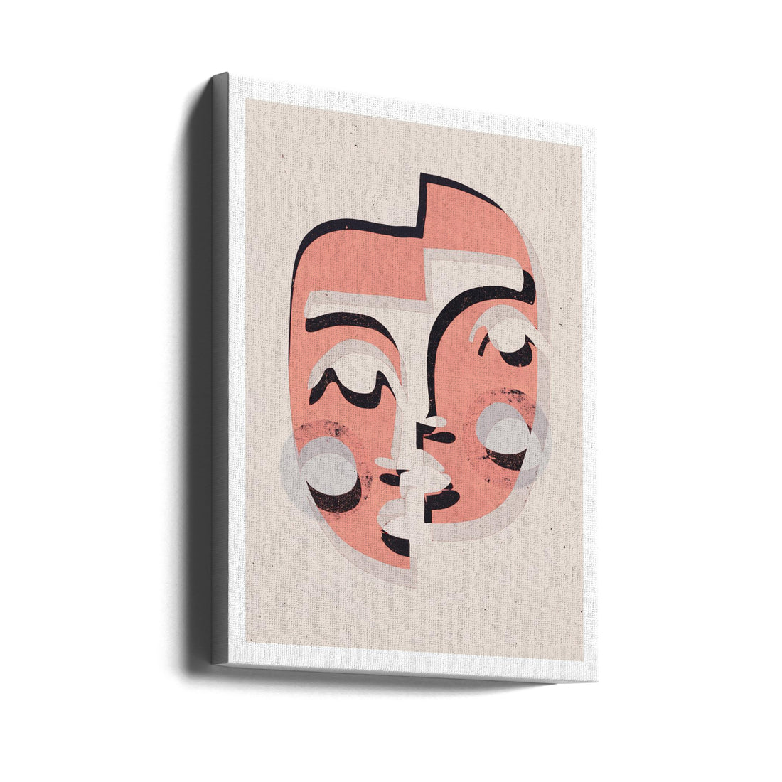 The Mask Light by Treechild | Decorative Masked Figure, Large Canvas Wall Art Print | Artsy Earth