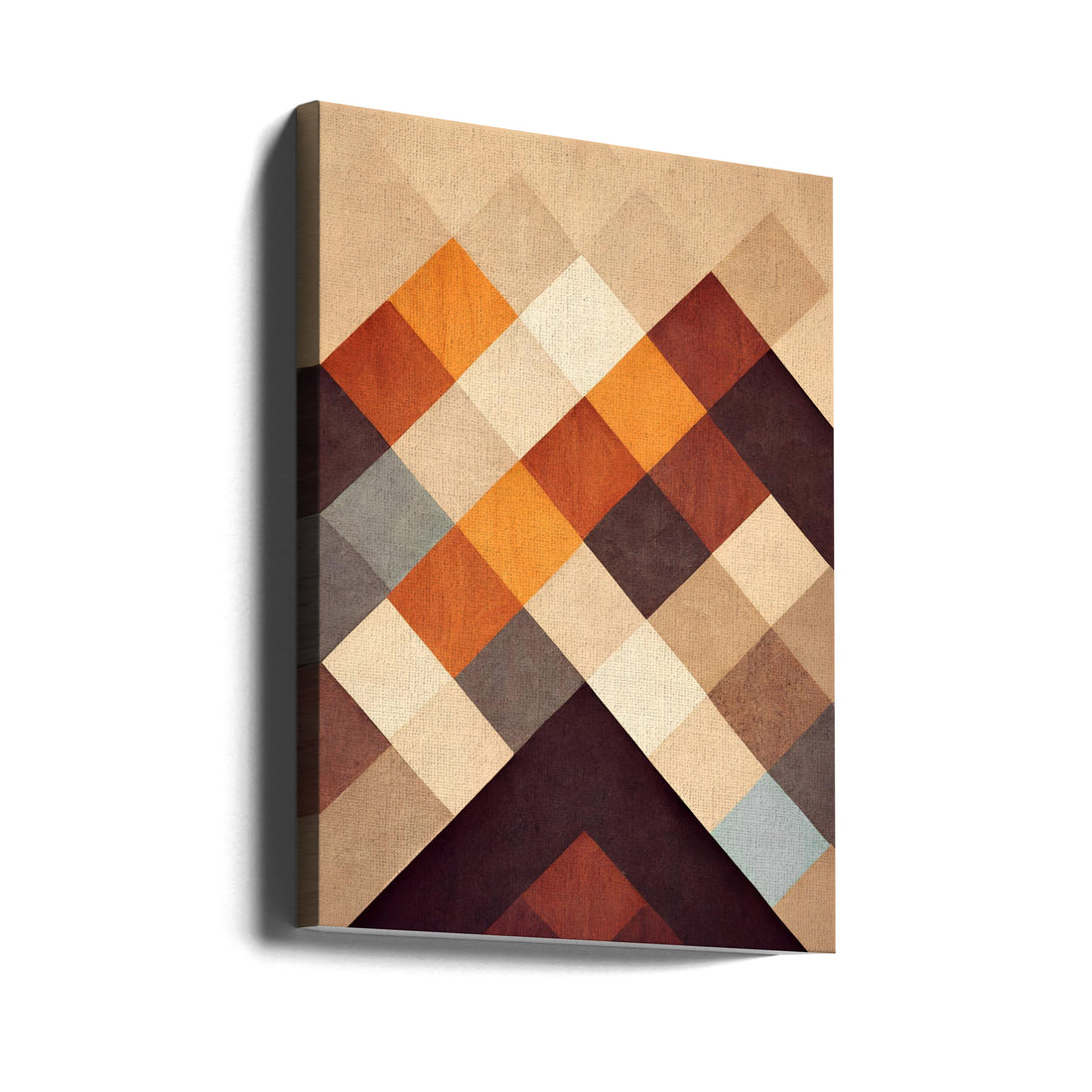 The Pyramid by Treechild | Geometric Abstract Pattern, Large Canvas Wall Art Print | Artsy Earth