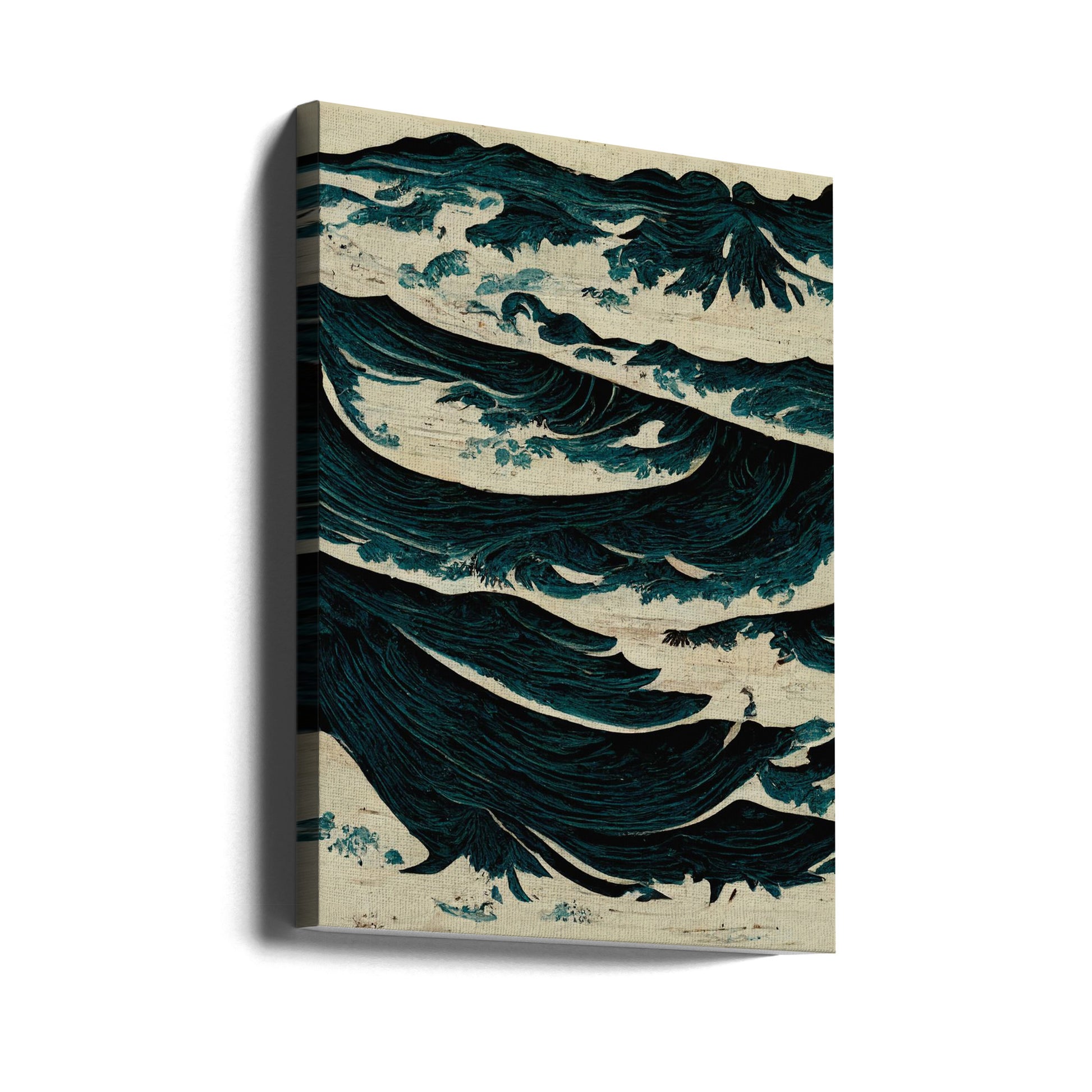 Wild Sea by Treechild | Japanese Wave Seascape, Large Canvas Wall Art Print | Artsy Earth