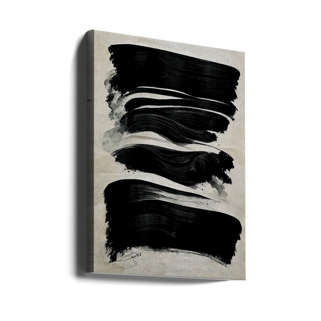 Black Strokes by Treechild | Abstract Brush Strokes, Large Canvas Wall Art Print | Artsy Earth