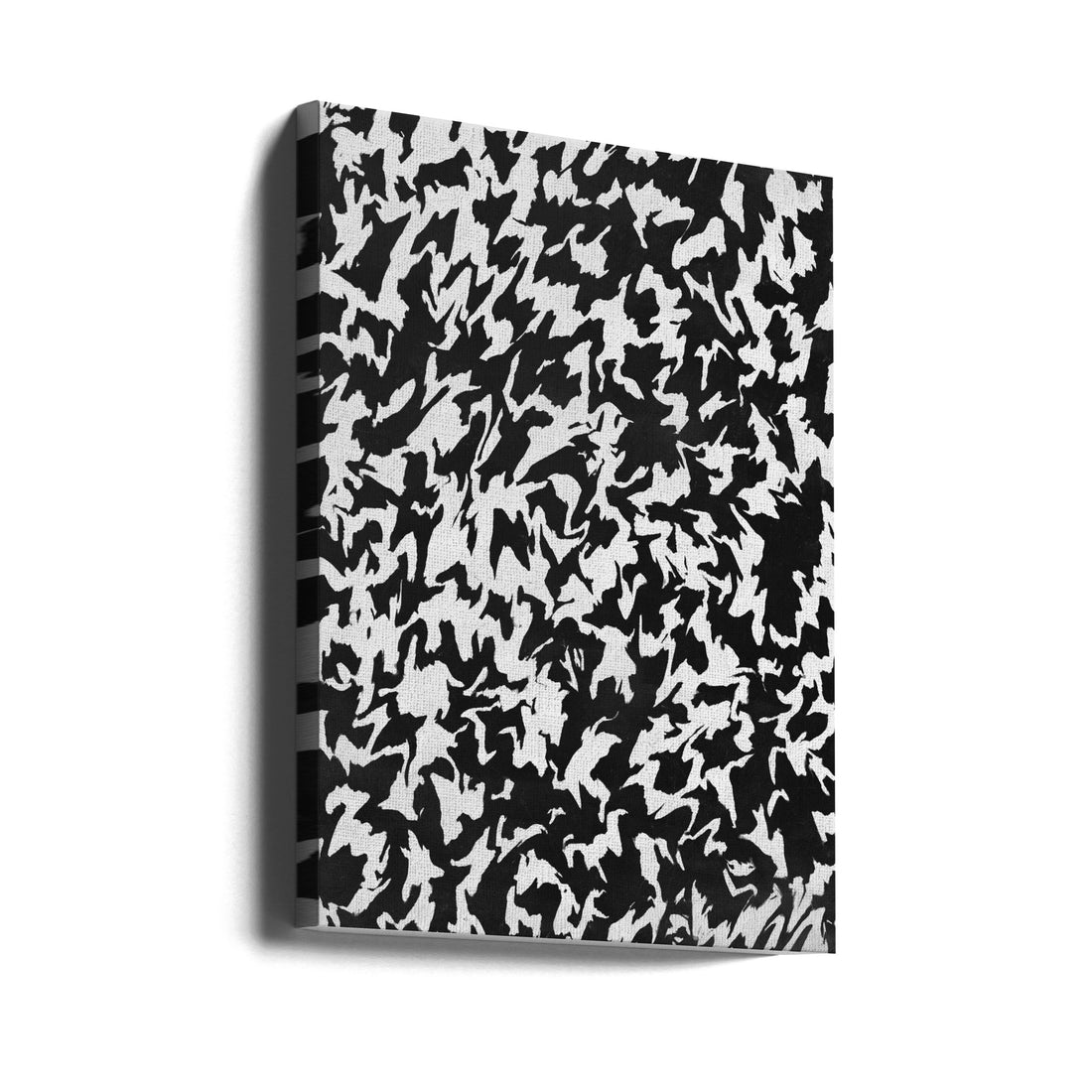 Black And White Zig Zag Pattern by Treechild | Modern Abstract Pattern, Large Canvas Wall Art Print | Artsy Earth