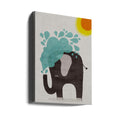 Funny Elephant by Treechild | Cute Animal Illustration, Large Canvas Wall Art Print | Artsy Earth