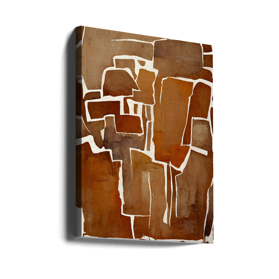 Abstract Shapes by Treechild | Geometric Earthy Pattern, Large Canvas Wall Art Print | Artsy Earth