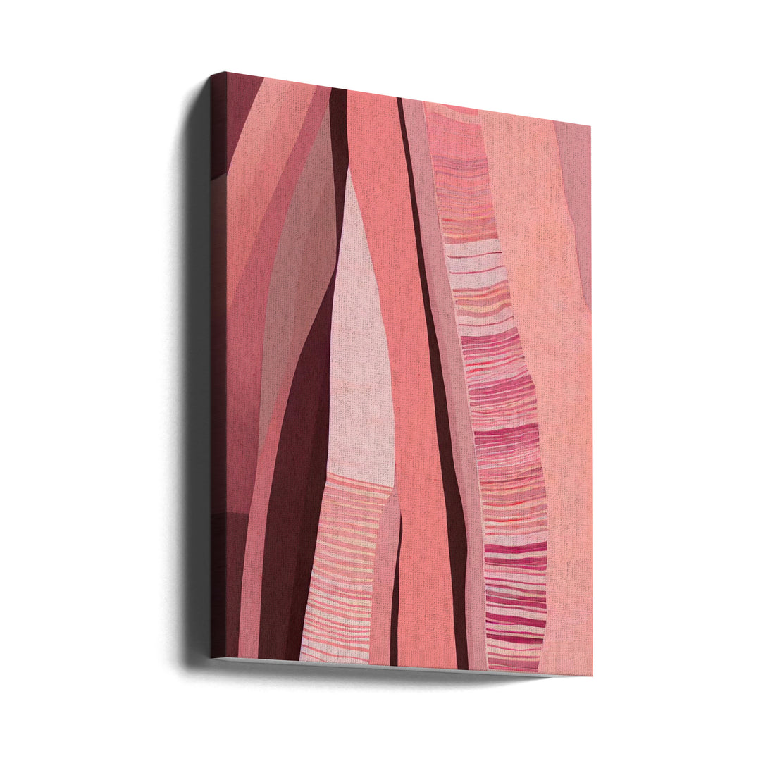 Pink Layers by Treechild | Abstract Colorful Pattern, Large Canvas Wall Art Print | Artsy Earth