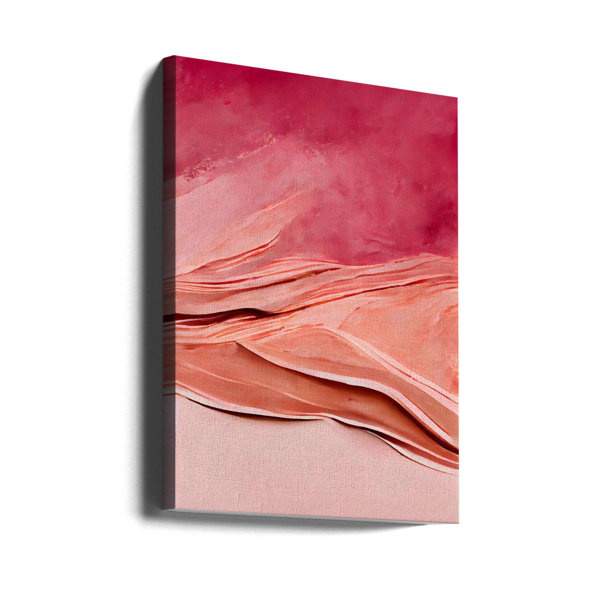 Abstract Thick Pink by Treechild | Pink Abstract Strokes, Large Canvas Wall Art Print | Artsy Earth