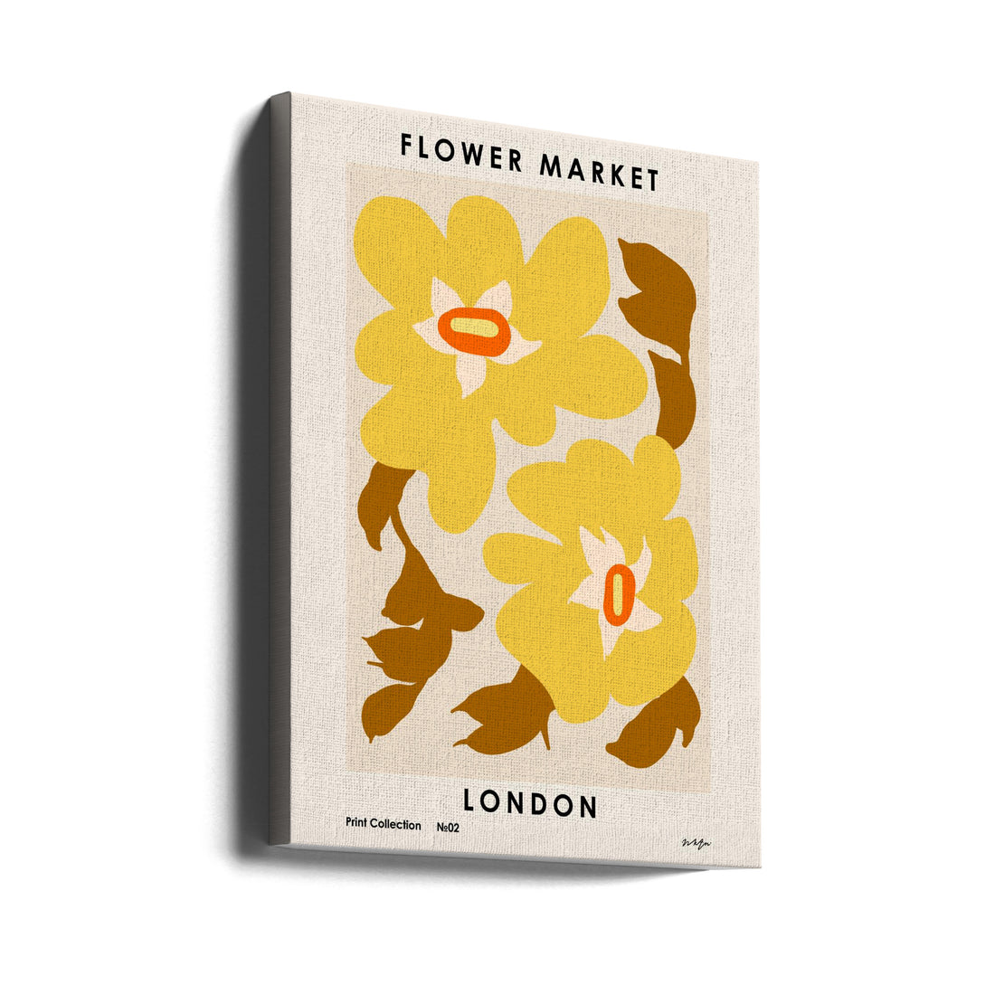 Flower Market London by Nktn | Botanical Floral Poster, Large Canvas Wall Art Print | Artsy Earth