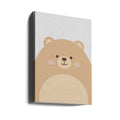 Cute Bear by Xuan Thai | Kawaii Animal Illustration, Large Canvas Wall Art Print | Artsy Earth