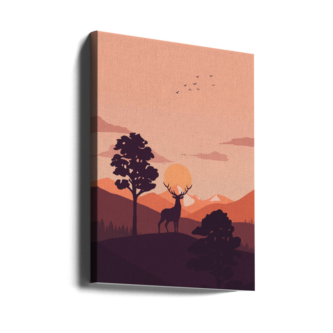 Summer Sunset by Xuan Thai | Nature Landscape Silhouette, Large Canvas Wall Art Print | Artsy Earth