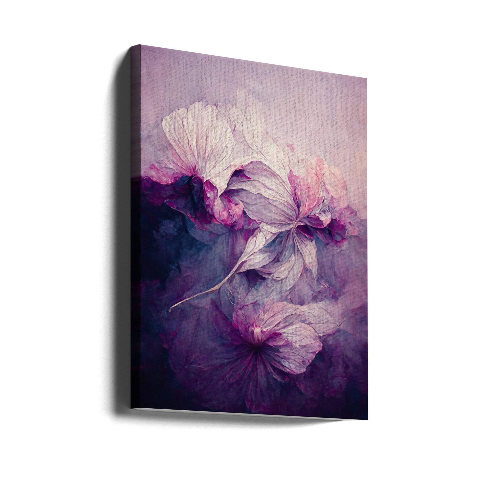 Purple Peony by Treechild | Botanical Floral Abstract, Large Canvas Wall Art Print | Artsy Earth