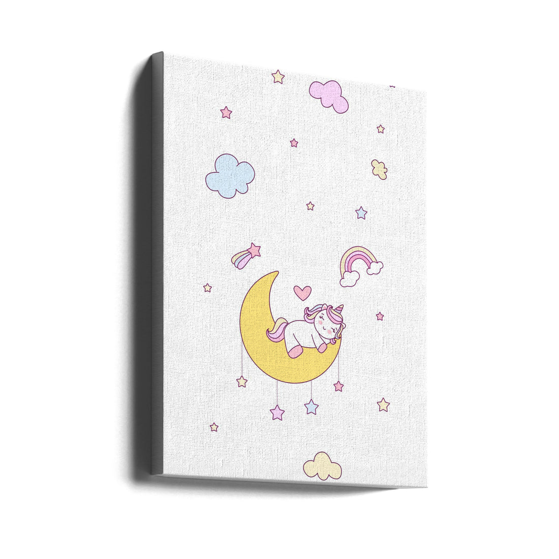 Little Unicorn by Xuan Thai | Cute Nursery Animal, Large Canvas Wall Art Print | Artsy Earth