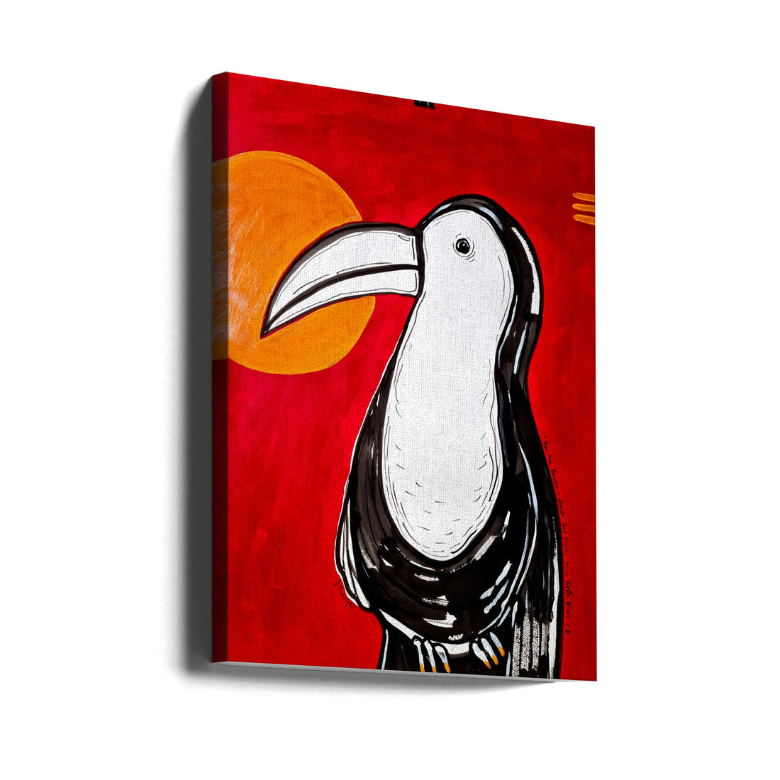 Toucan Bird Painting by Julija Belickienė | Exotic Bird Illustration, Large Canvas Wall Art Print | Artsy Earth