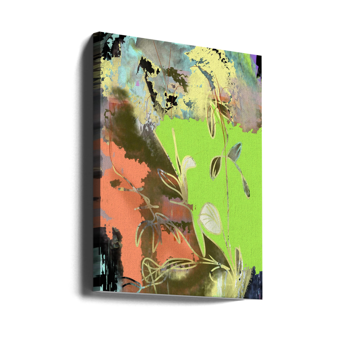 Nature Comes by Dpaulinos Silva | Abstract Botanical Expressionism, Large Canvas Wall Art Print | Artsy Earth