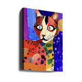 Colorful Cat Art by Ruth Day | Painterly Animal Illustration, Large Canvas Wall Art Print | Artsy Earth