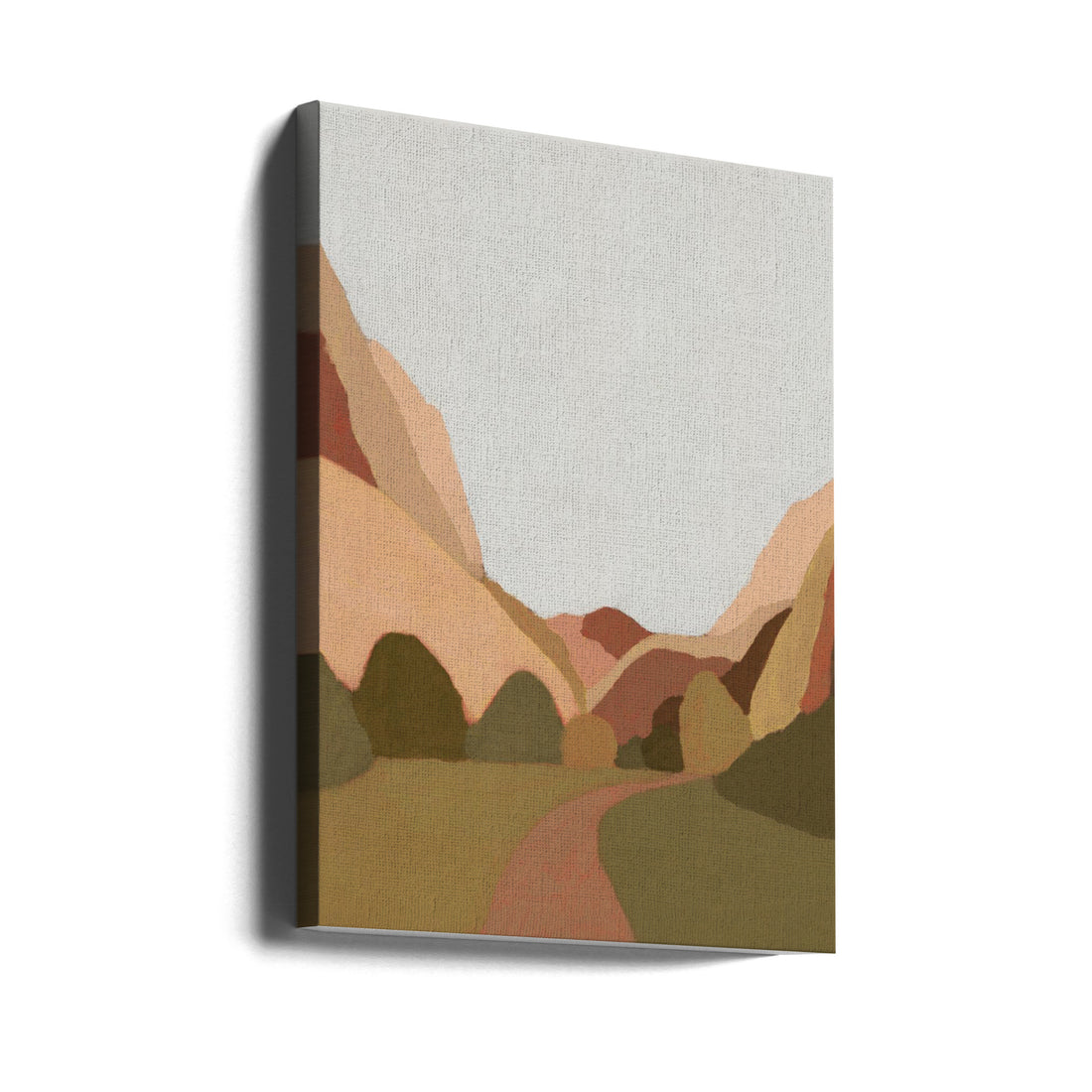 Morning Walk by Alisa Galitsyna | Minimalist Forest Landscape, Large Canvas Wall Art Print | Artsy Earth