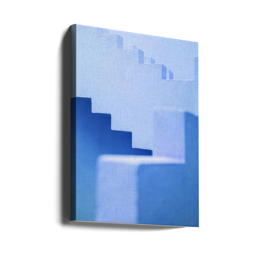 Blue Building Numbers by Raisa Zwart | European Architecture Building, Large Canvas Wall Art Print | Artsy Earth