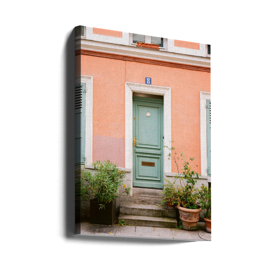 Paris House Entrance by Raisa Zwart | Urban Architecture Doorway, Large Canvas Wall Art Print | Artsy Earth