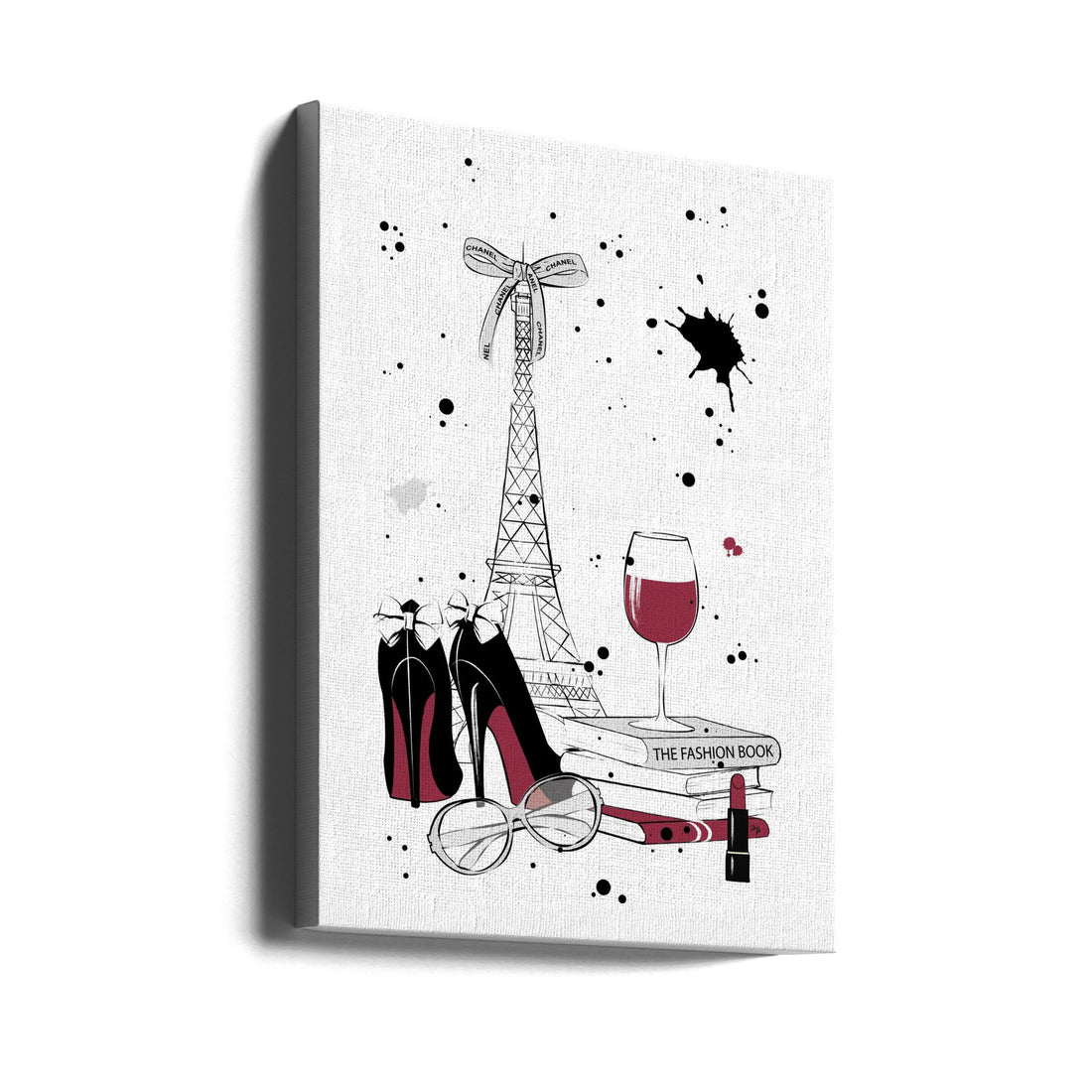 Living in Paris by Martina | Paris Fashion Portrait, Large Canvas Wall Art Print | Artsy Earth