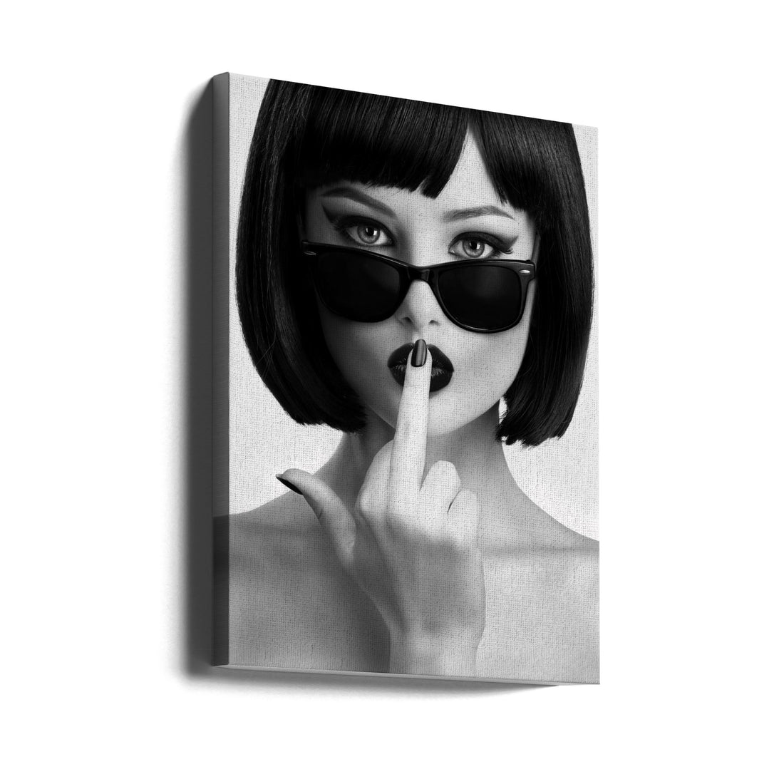 Kiss This by David Drake | Sensual Portrait Model, Large Canvas Wall Art Print | Artsy Earth