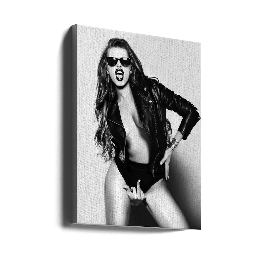 Fashion Attitude by David Drake | Fashion Model Portrait, Large Canvas Wall Art Print | Artsy Earth