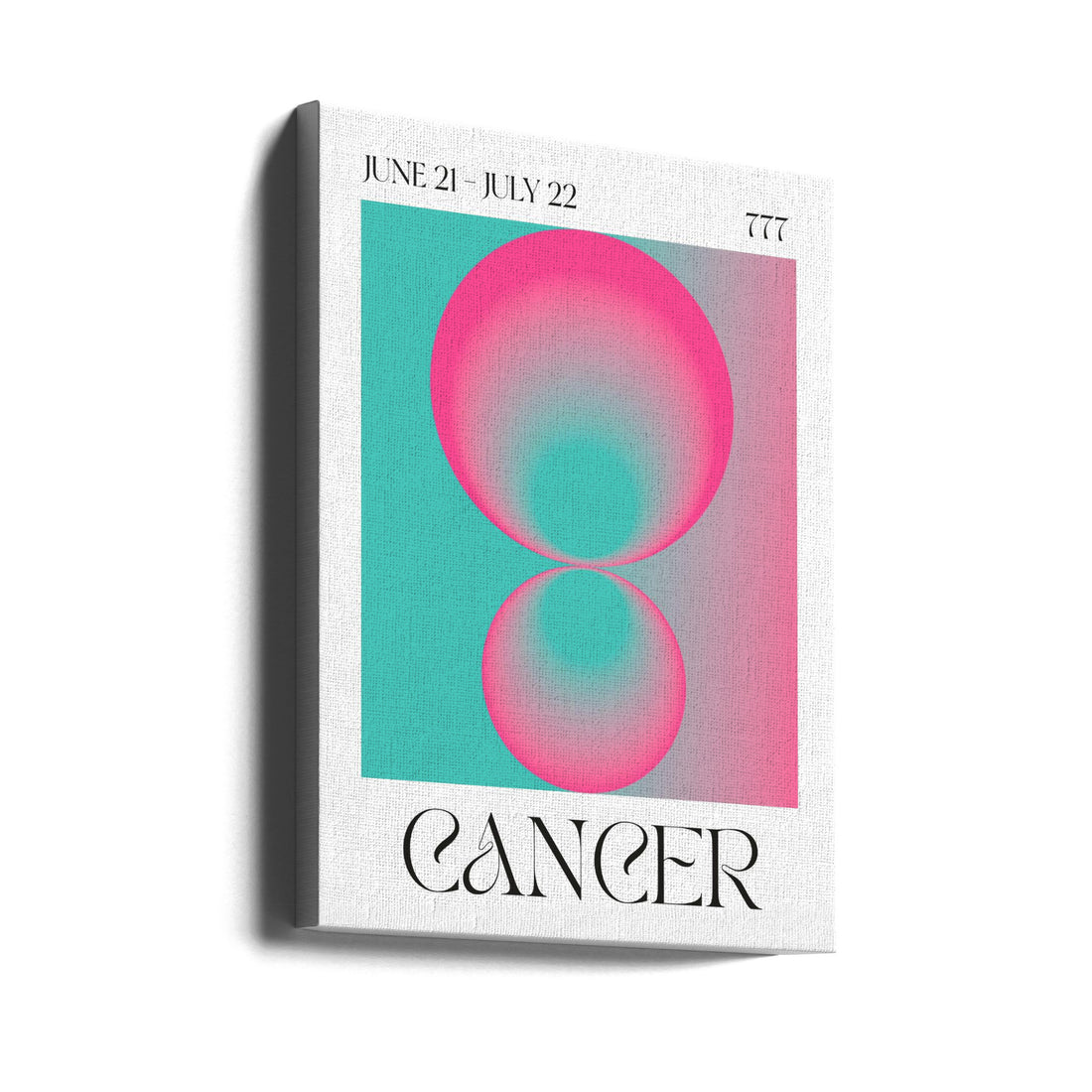 Cancer Zodiac Art by Valeria Castillo | Vibrant Meditation Balance, Large Canvas Wall Art Print | Artsy Earth