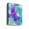 Pink Panther in the neon jungle by Sarah Manovski | Exotic Wildlife Illustration, Large Canvas Wall Art Print | Artsy Earth