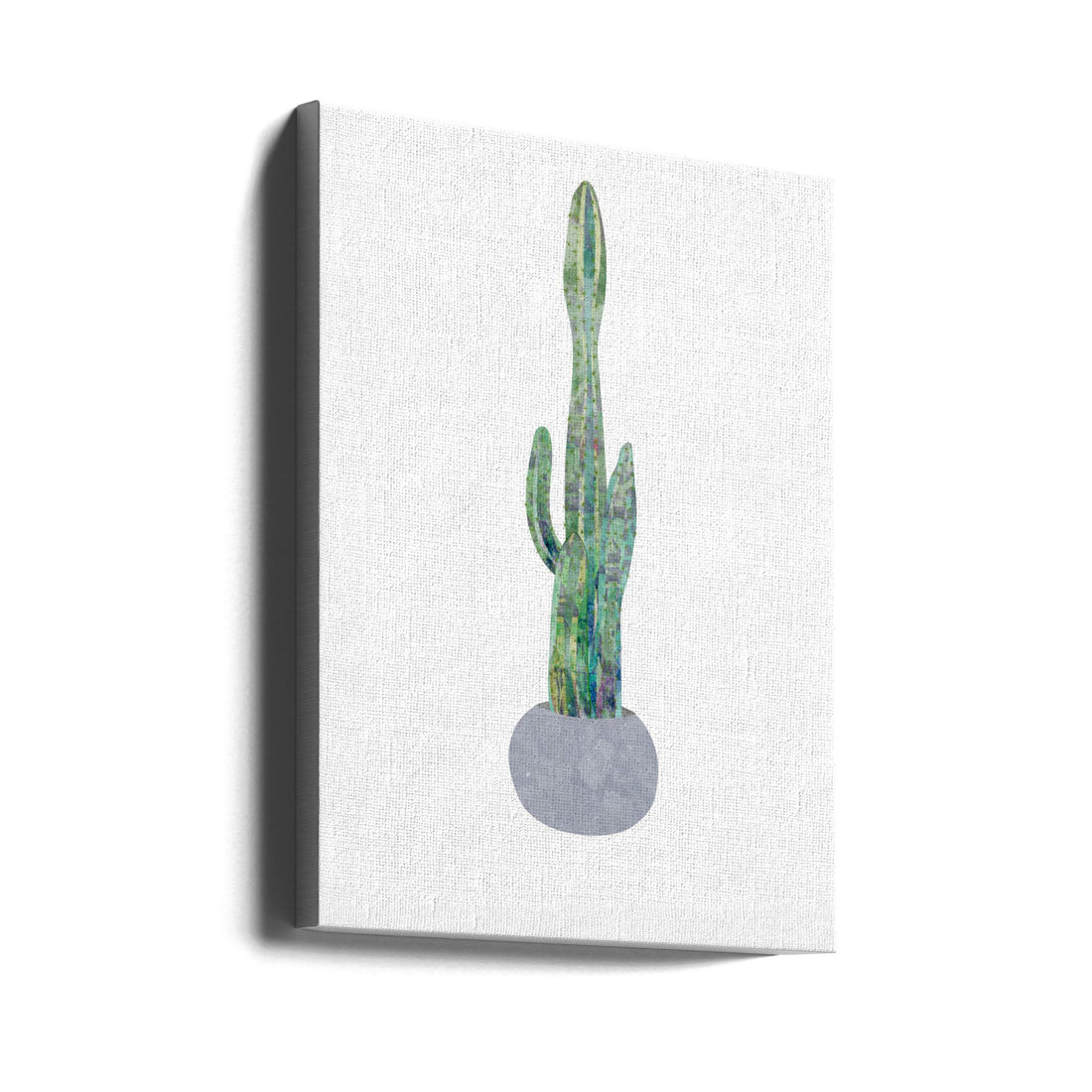 Boho Scandi Cactus by Sarah Manovski | Minimal Botanical Design, Large Canvas Wall Art Print | Artsy Earth