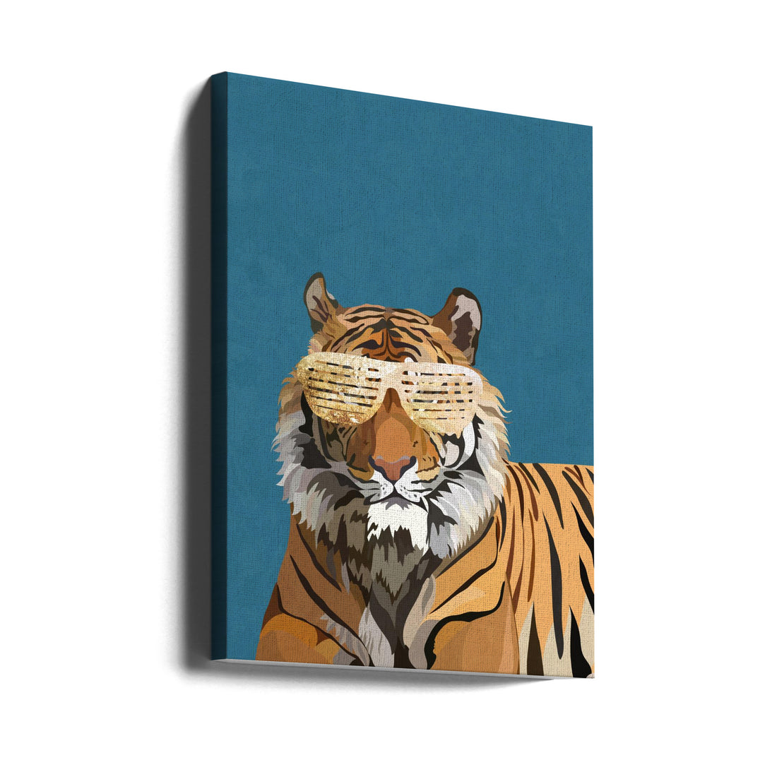 Hip Hop Tiger by Sarah Manovski | Fashion Animal Portrait, Large Canvas Wall Art Print | Artsy Earth