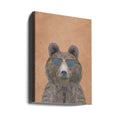 Cool Bear Portrait by Sarah Manovski | Vibrant Wildlife Portrait, Large Canvas Wall Art Print | Artsy Earth