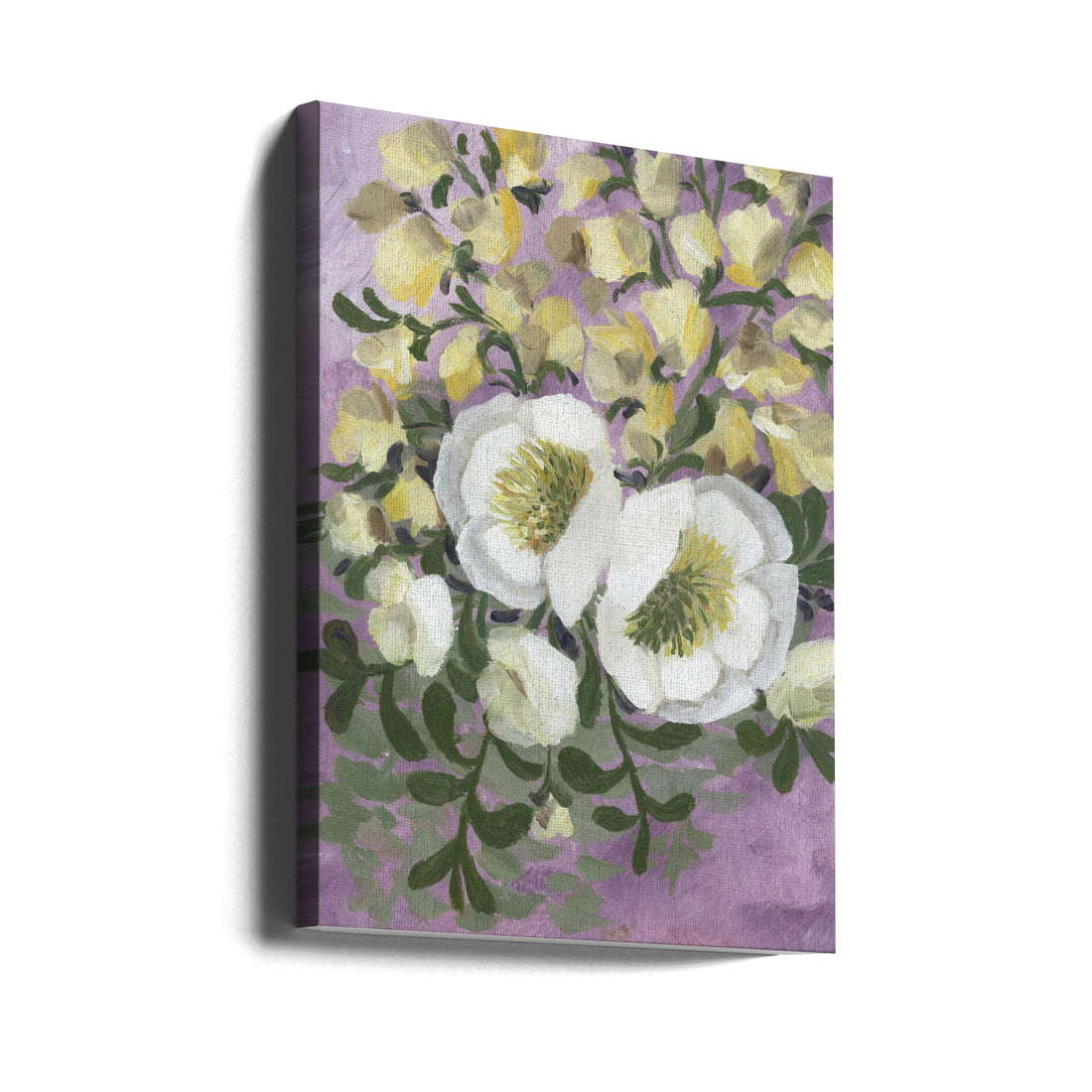 Raelynna Painterly Florals by Rosana Laiz Blursbyai | Floral Oil Painting, Large Canvas Wall Art Print | Artsy Earth