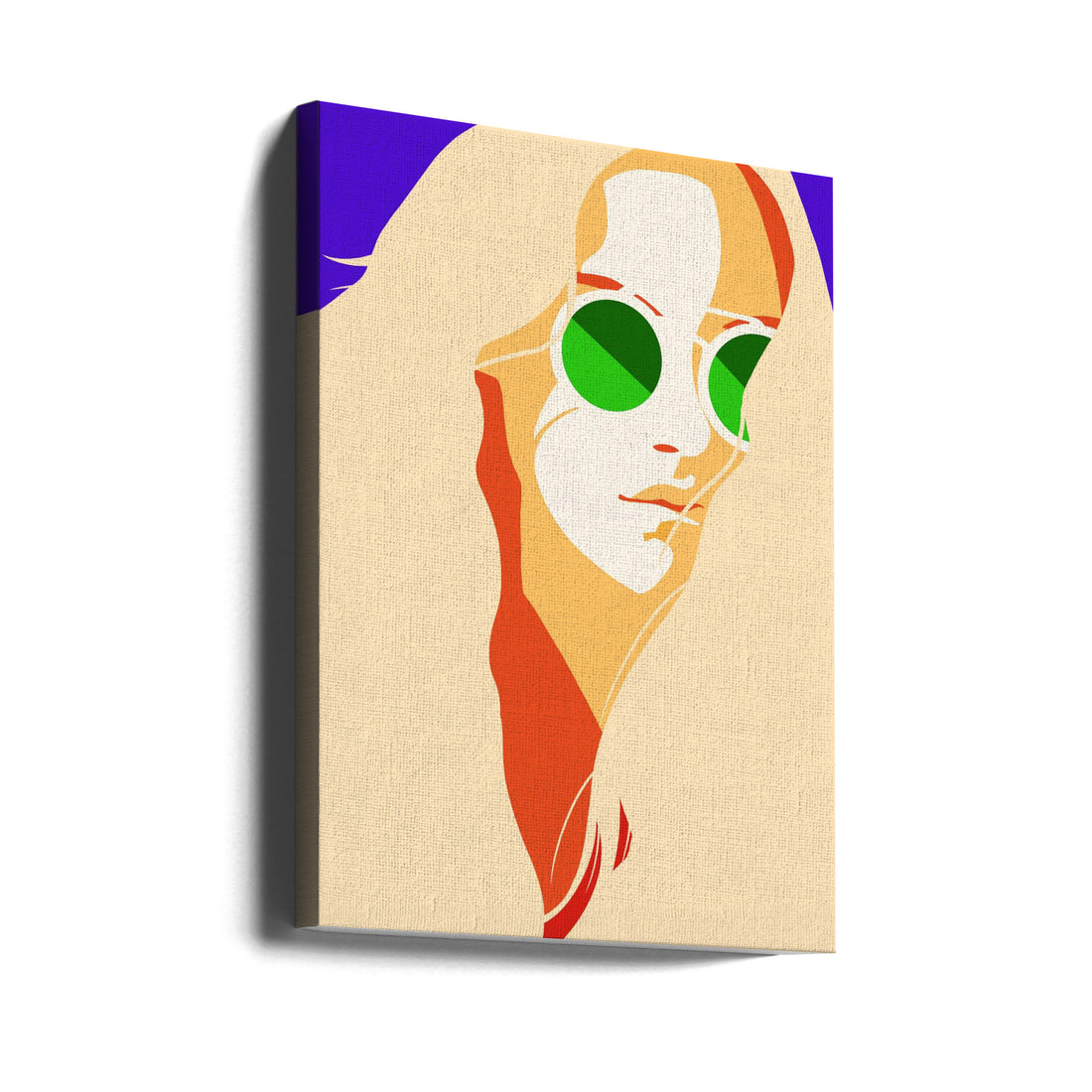 Hippie Girl by Tomas Härstedt | Blonde Female Portrait, Large Canvas Wall Art Print | Artsy Earth