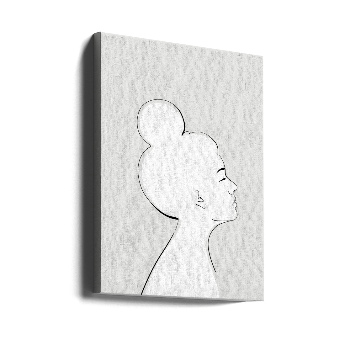 Sanyu Portrait by Rosana Laiz Blursbyai | Minimal Line Portrait, Large Canvas Wall Art Print | Artsy Earth