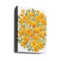 Gold California Poppies by Rosana Laiz Blursbyai | Watercolor Botanical Floral, Large Canvas Wall Art Print | Artsy Earth